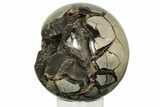 Polished, Septarian Geode Sphere - Madagascar #219112-3